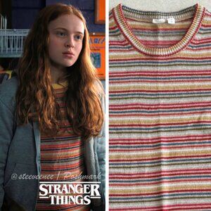 GAP Striped Merino Wool Blend Sweater ASO Max Mayfield